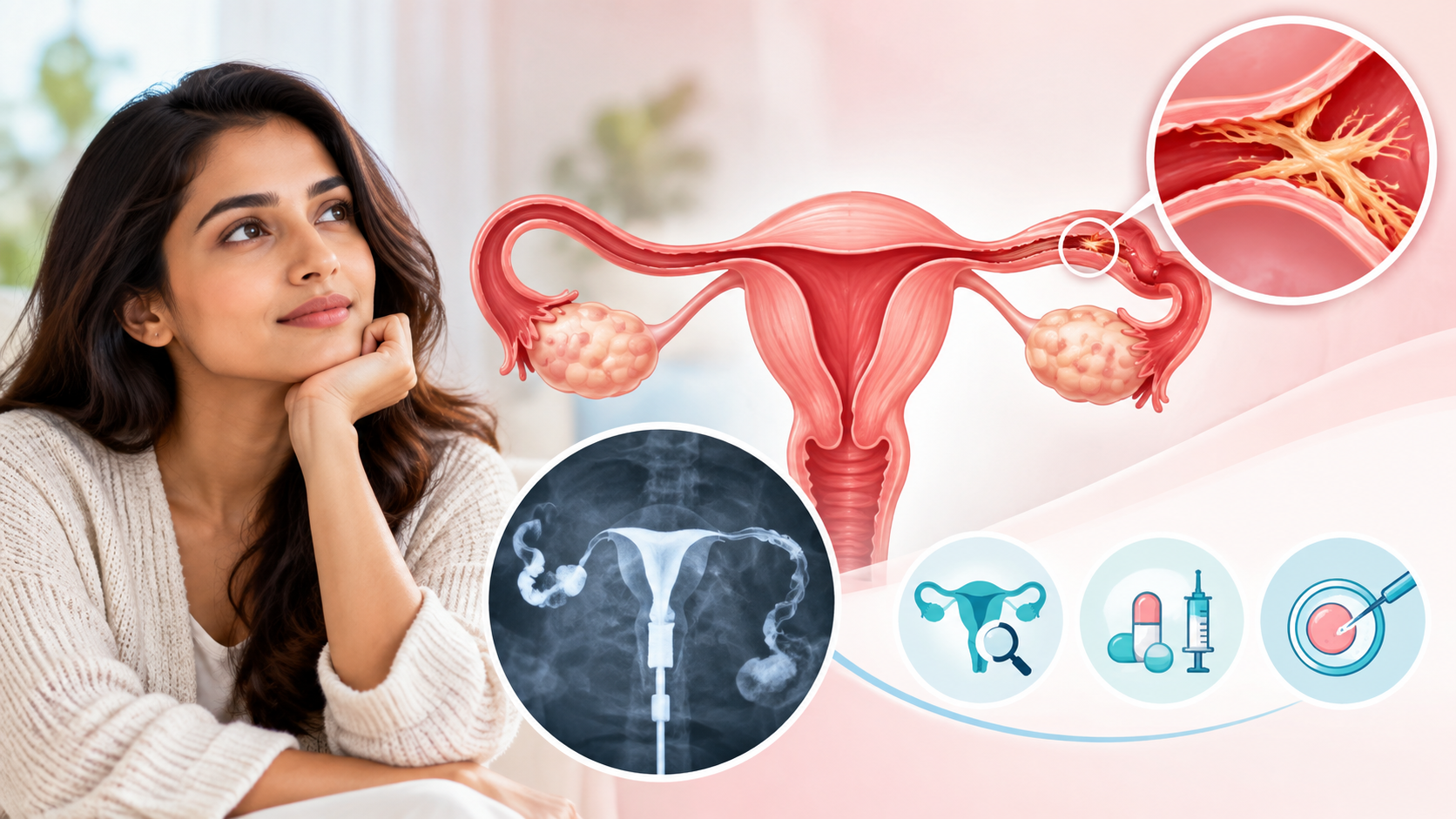 Blocked fallopian tubes — causes, HSG test and treatment options at Myra IVF Centre Kenya