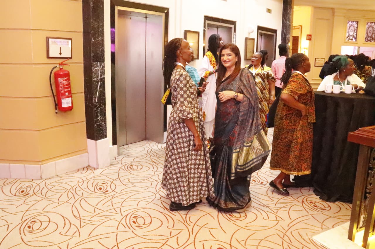 Dr. Sarita Sukhija networking with attendees at Women Achievers Africa Conference 2026, Sarova Hotel Nairobi