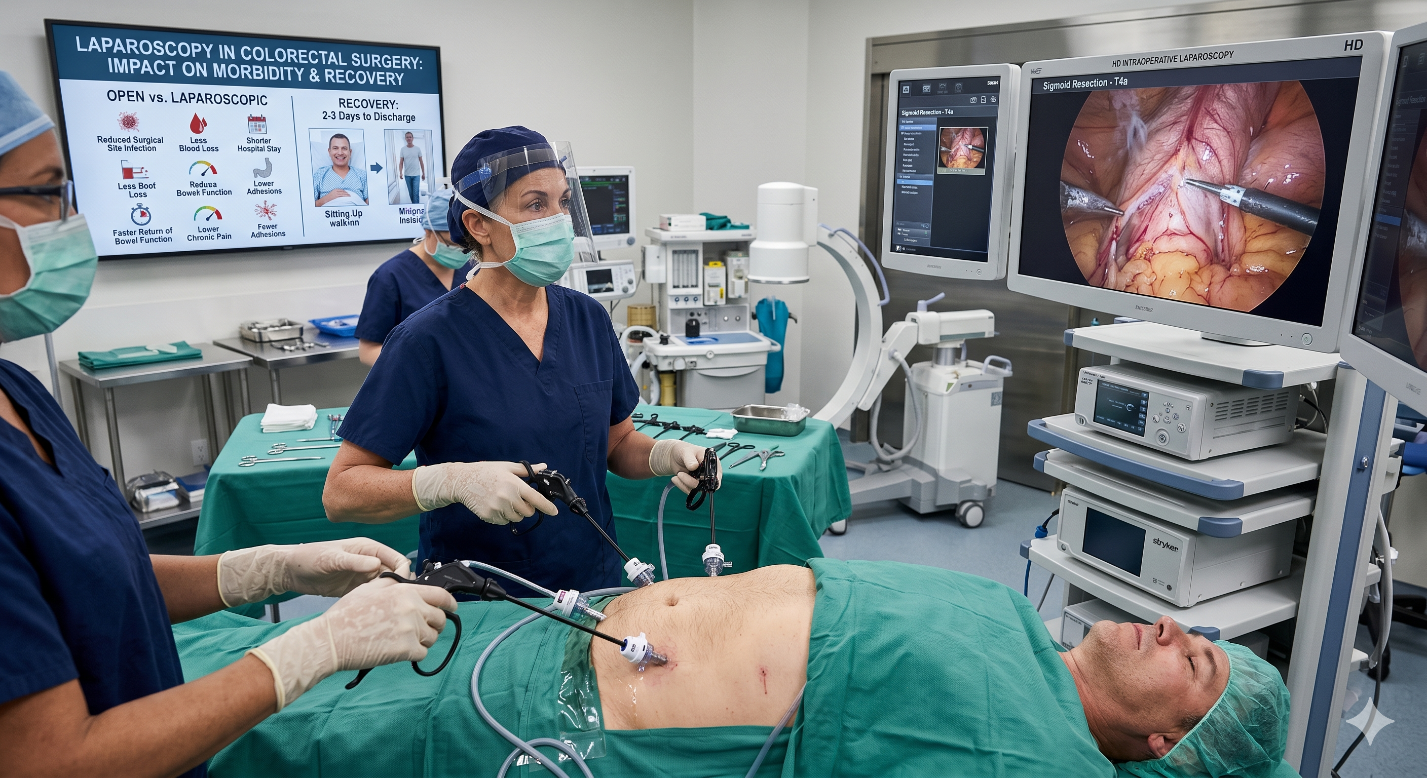 Laparoscopy in Colorectal Surgery: Impact on Morbidity and Recovery